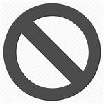 Entry Icon Closed Stop Restricted Forbidden Icons