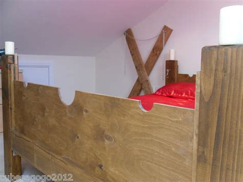Sex Bondage Fetish Bed Frame Converts Into Everyday Bed