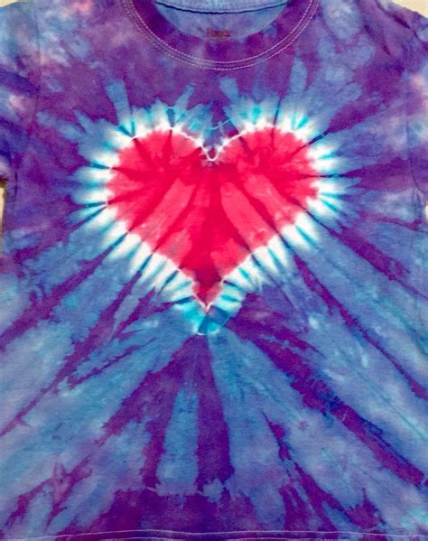 Heart Tie Dye Tye Dye Patterns Colorful Heart Cool Ties