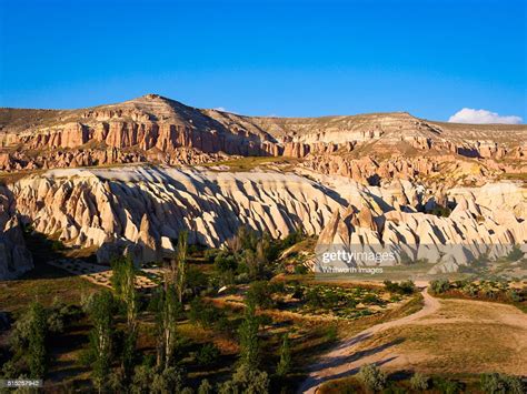Rose Valley And Mount Aktepe Cappadocia Turkey High Res Stock Photo