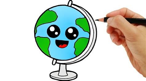 Como Dibujar El Planeta Tierra Facil Paso A Paso
