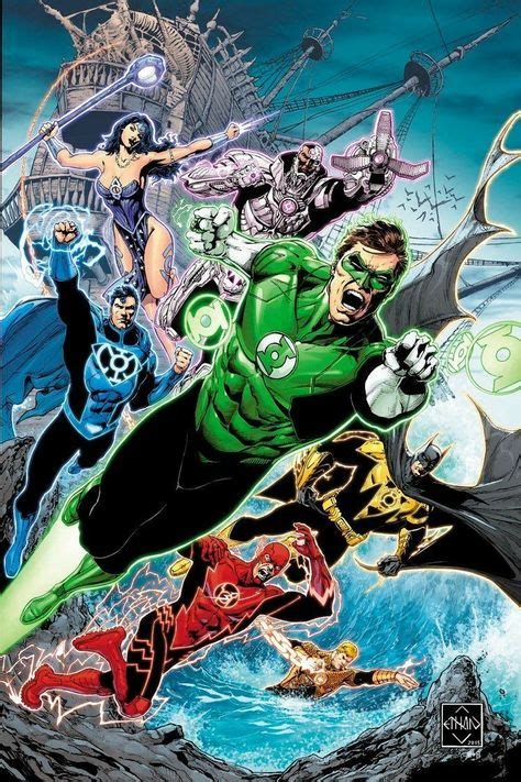 Justice League Lanterns Dc Comics Art Comics Green Lantern Corps