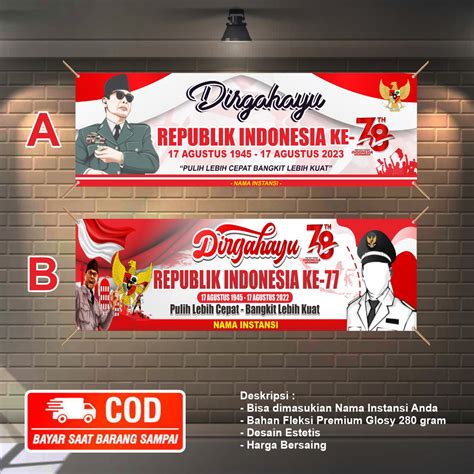 Jual Spanduk Banner Mmt Invitation Backdrop Dirgahayu Hut Ri Ke