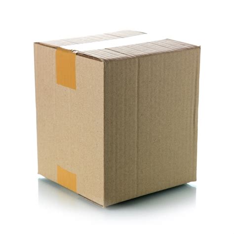 Premium Photo Brown Cardboard Box
