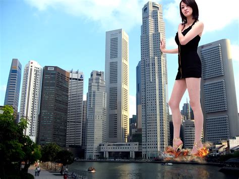 111289 Asian City Destruction Dress Giantess High Heels  Flickr