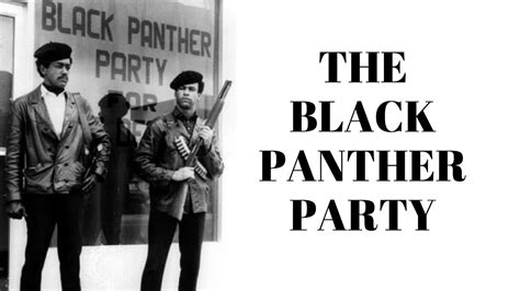 History Brief The Black Panther Party