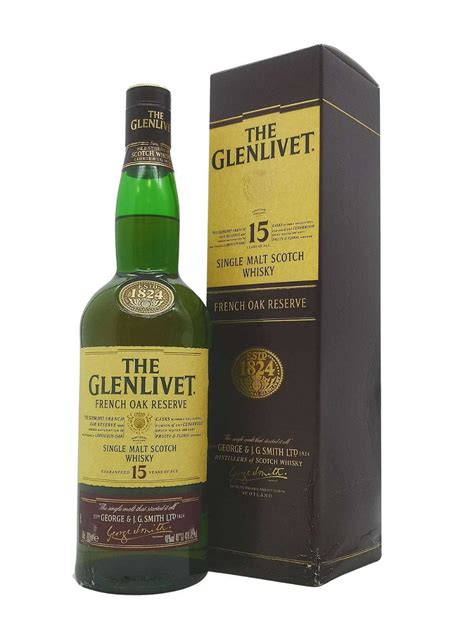 The Glenlivet 15 Year Old Single Malt Scotch Whisky French Oak Reserve