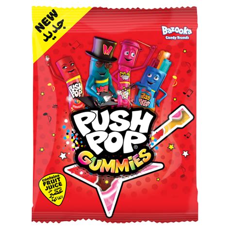 Bazooka Push Pop Gummies 120g We Get Any Stock