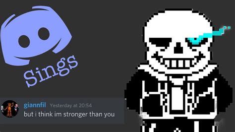 Discord Sings Stronger Than You Sans Youtube