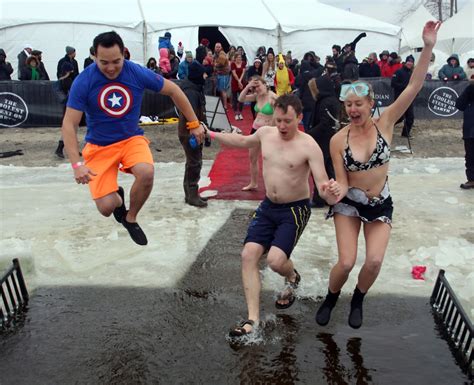 People Take The Polar Bear Dip On New Year S Day Ctv News