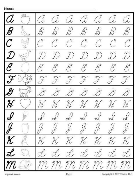 Cursive Handwriting Practice Worksheets Az Tomas Blog