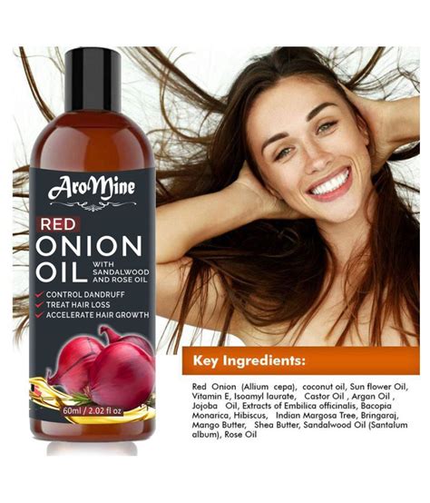 Aromine Red Onion Hair Oil For Hair Growth 60 Ml Buy Aromine Red Onion
