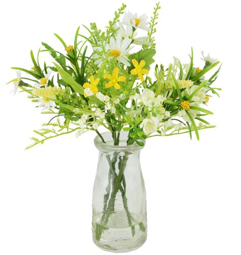 Artificial Wild Flowers In Vase Bouquet Wild Flowers Vase Kitchen