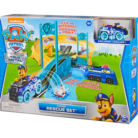 Paw Patrol True Metal Chase Rescue Track Set With Exclusive Chase Die