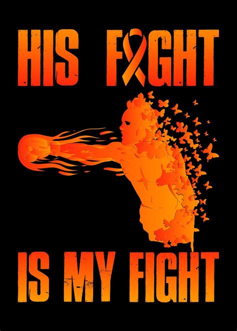 His Fight Leukemia Poster By Catrobot Displate