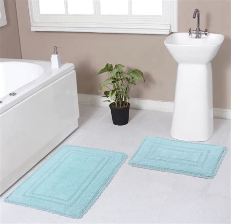 Somerset Home 100 Cotton 2 Piece Reversible Rug Set Brick