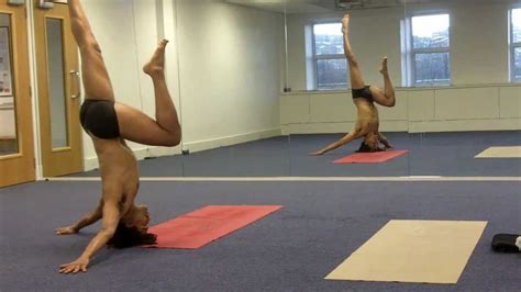 Yoga Rear Headstand Pose Variation Rear Hands Free