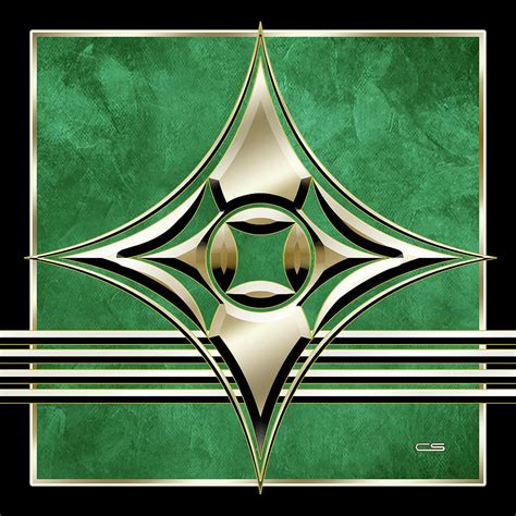 Art Deco Star Digital Art By Chuck Staley Pixels