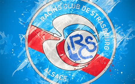 Manager, educator and father figure to french football. Download wallpapers RC Strasbourg Alsace, 4k, paint art ...