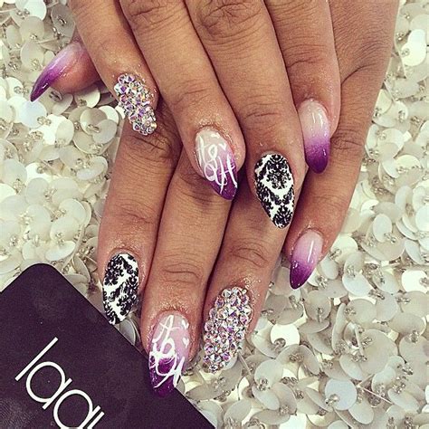 Laquenailbar S Photo On Instagram Diamante Nails Nail Art How To Do