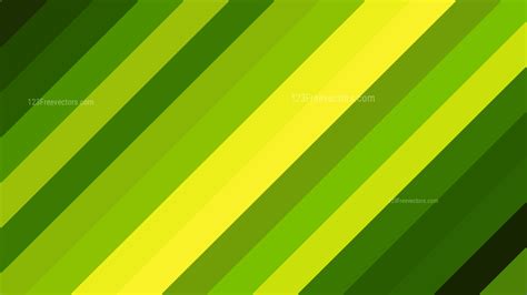Green And Yellow Diagonal Stripes Background