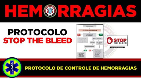 STOP THE BLEED Protocolo De Controle De Hemorragias Algoritmo YouTube