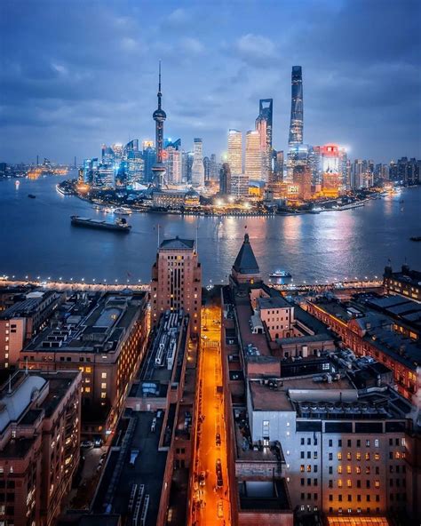 Shanghai At Blue Hour 🏙