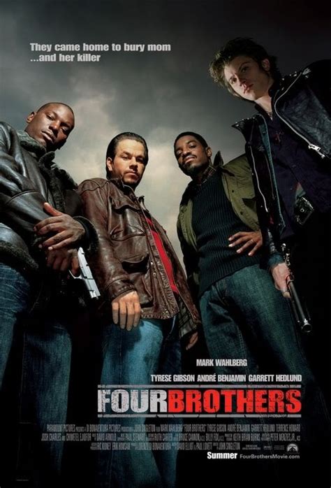 Four Brothers Movie Poster Brothers Movie Streaming Movies Action Movies