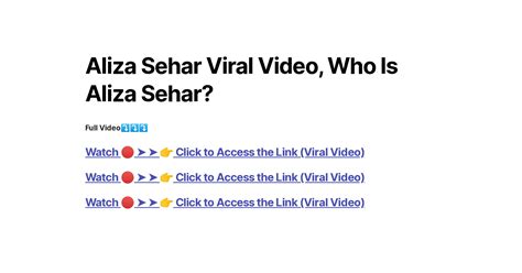 Aliza Sehar Viral Video Who Is Aliza Sehar