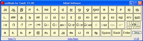 Virtual Tamil Keyboard