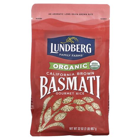 Lundberg Organic California Brown Basmati Gourmet Rice 32 Oz 907 G