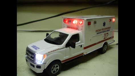Custom 148 Scale Chicago Fire Department Ems Diecast Ford Ambulance W