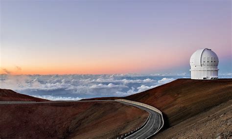 Cfh Telescope Atop Mauna Kea Hawaii At An Altitude Of 4204 Meters
