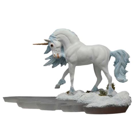 Ice Unicorn Figurine By Andrew Hull Dragonsite Unicorns Unicorn Ts