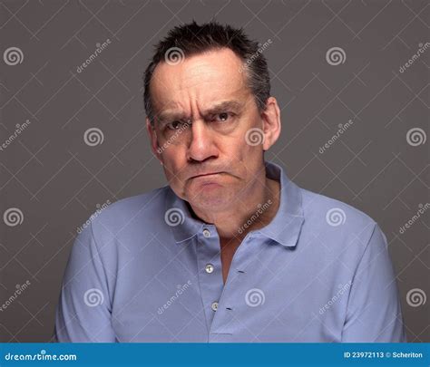 Handsome Man Pulling Face Frowning Stock Photos Image 23972113