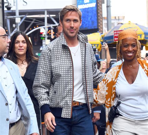 Ryan Gosling Wears An Autumn Jacket In Ninety Degree New York Weather While Promoting The Gray