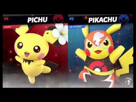 Super Smash Bros Ultimate Pichu Vs Pikachu On Tomodachi Life Youtube
