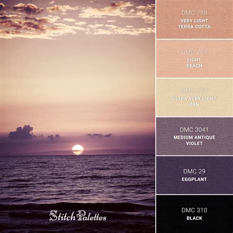 12 Beach Sunset Color Palettes With Hex Codes Logo In