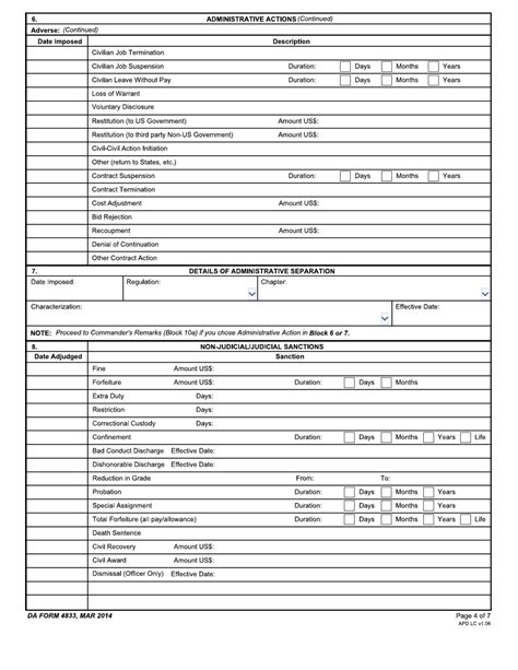 Da Form 4833 Fill Out Sign Online And Download Fillable Pdf