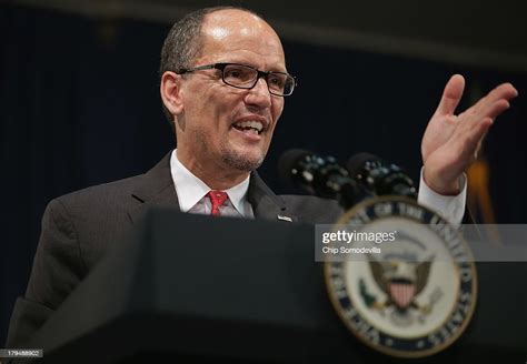 labor secretary thomas perez delivers remarks after his ceremonial news photo getty images