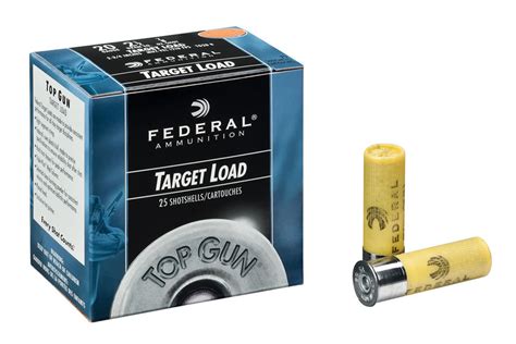 Federal 20 Ga Top Gun Target 2 3 4 Size 9 25 Box Vance Outdoors