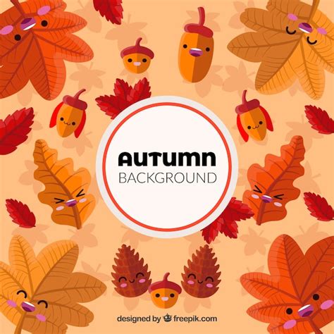 Free Vector Funny Autumn Background