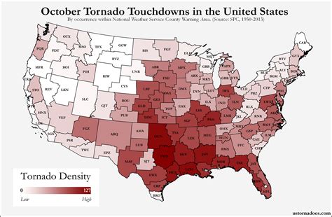 Heres Where Tornadoes Typically Form In October Across The United