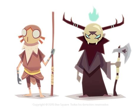 Video Game Character Design Collection By Zinkase Vector Character