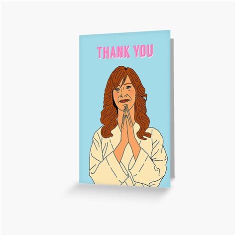 Valerie Cherish The Comeback Thank You Greeting Card By