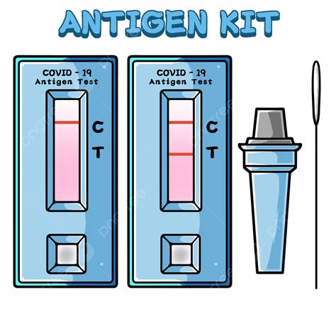 Antigen Test Kit Illustration Covid 19 Tests Vector Kit Antigens Png