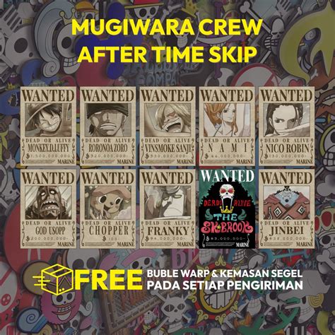 Jual Poster Bounty One Piece Terbaru Poster Wanted Paket Komplit Shp Ukuran A Shopee Indonesia
