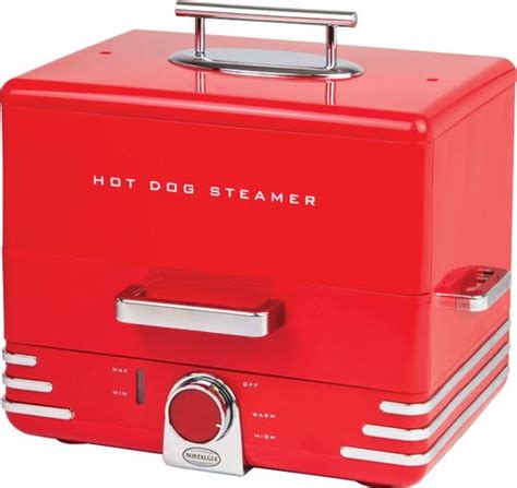Buy Nostalgia Diner Style Hot Dog Steamer Red Only 2499