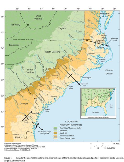 Atlantic Coastal Plain Physiographic Provinces