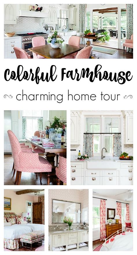 Colorful Farmhouse Charming Home Tour Town And Country Living